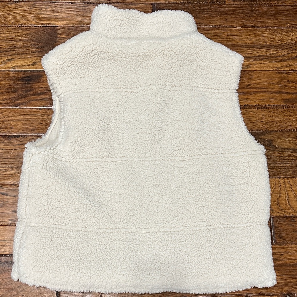 Thread & Supply Teddy Corduroy Vest Ice Blue and Cream - Picture 6 of 6
